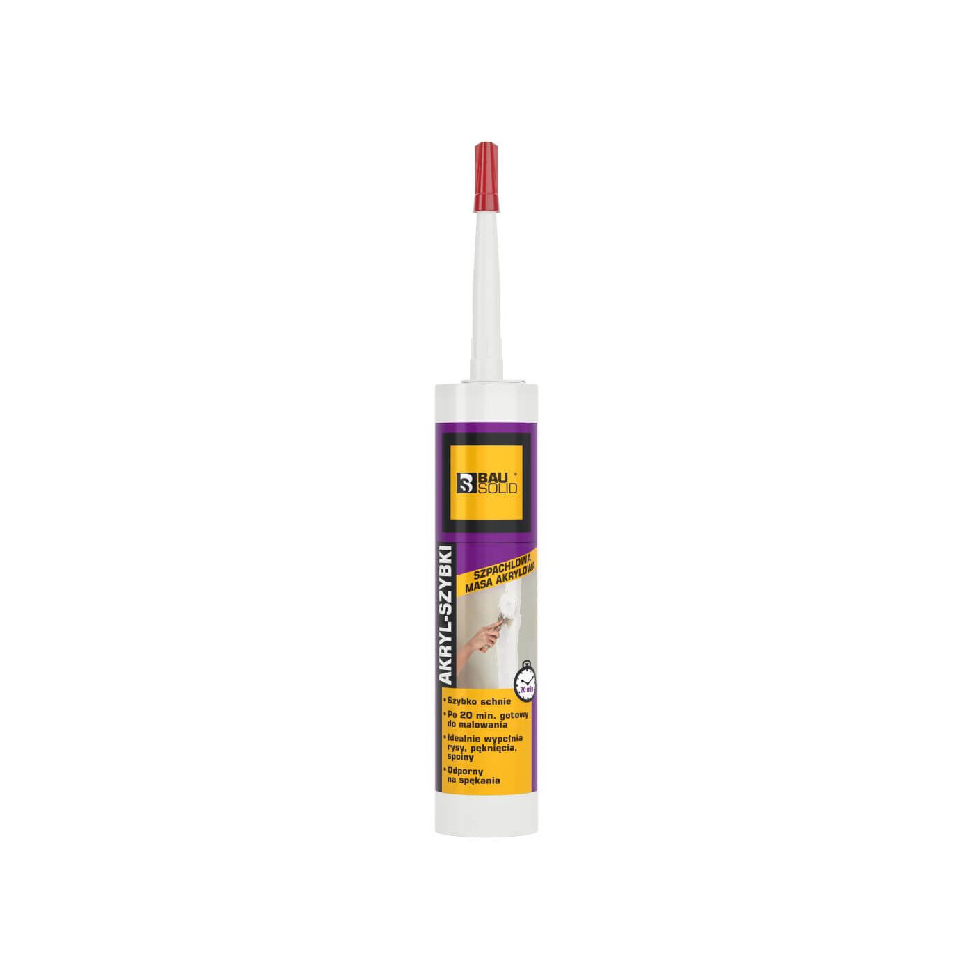 Silikon Akryl Fast Biały 280 ml Bausolid