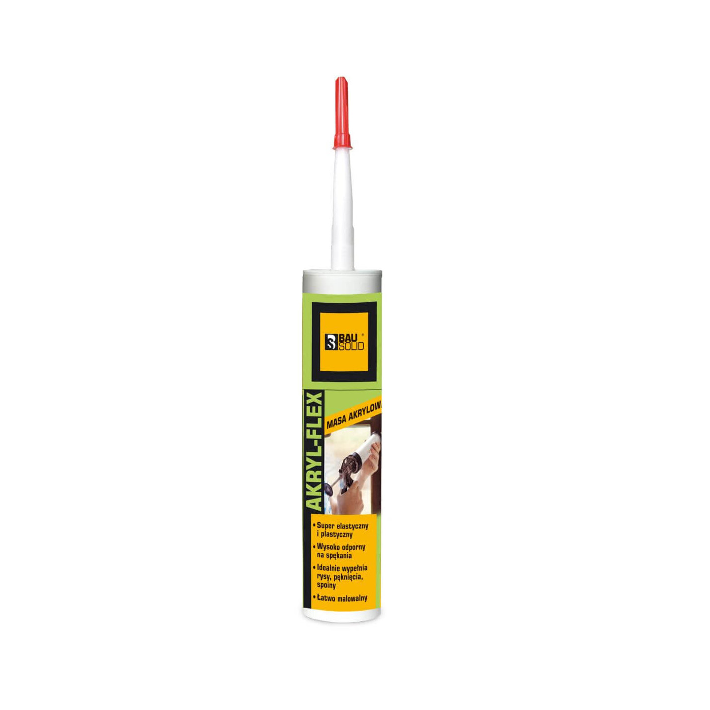 Silikon Akryl Flex Biały 280 ml Bausolid