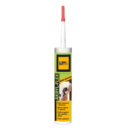 Silikon Akryl Flex Biały 280 ml Bausolid