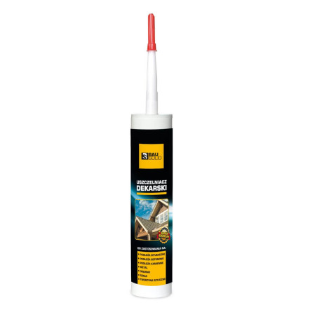 Uszczelniacz Dekarski Czarny 280 ml Bausolid