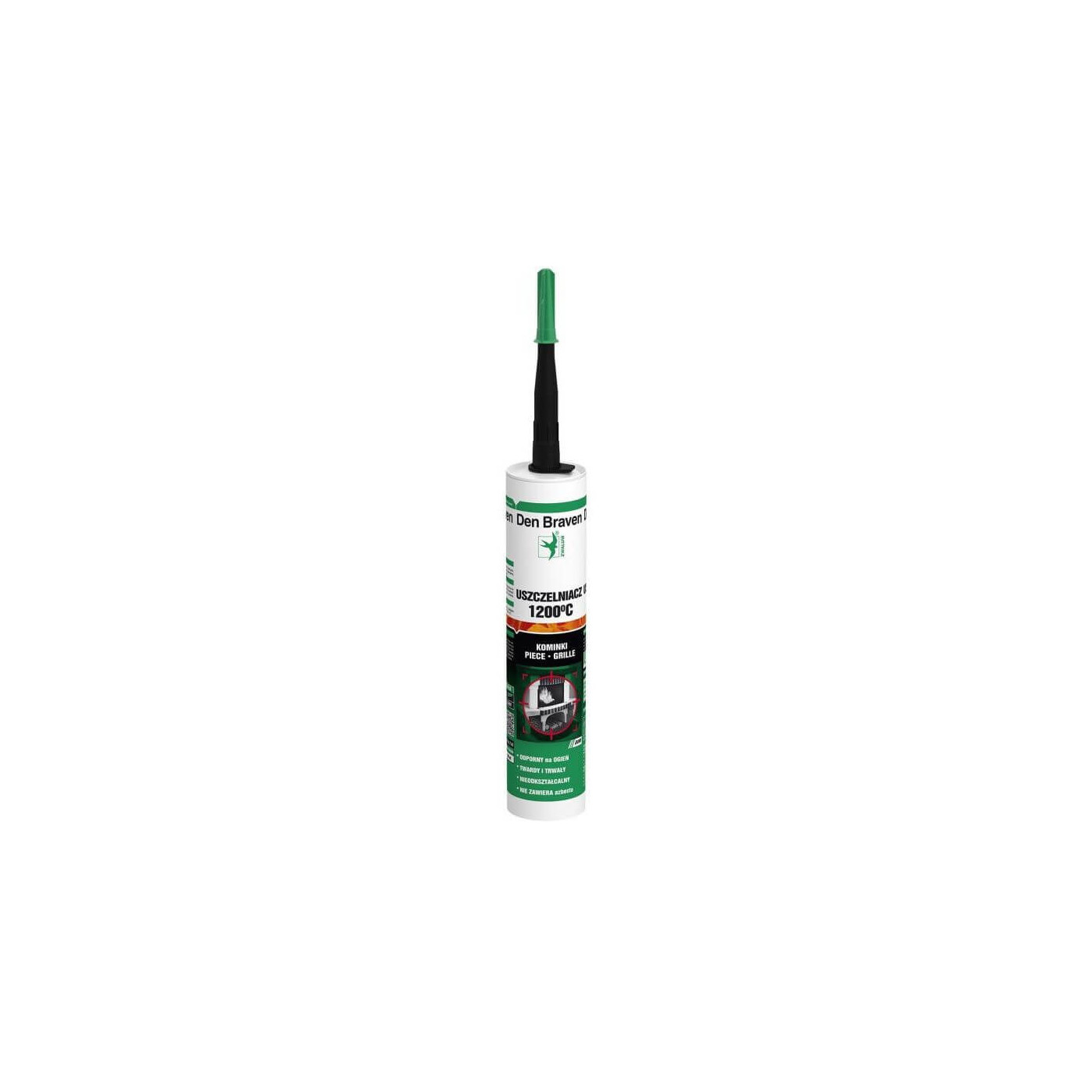 Uszczelniacz Bostik Fire Sealant 1200 C 280ml Czarny 617151 Den Braven