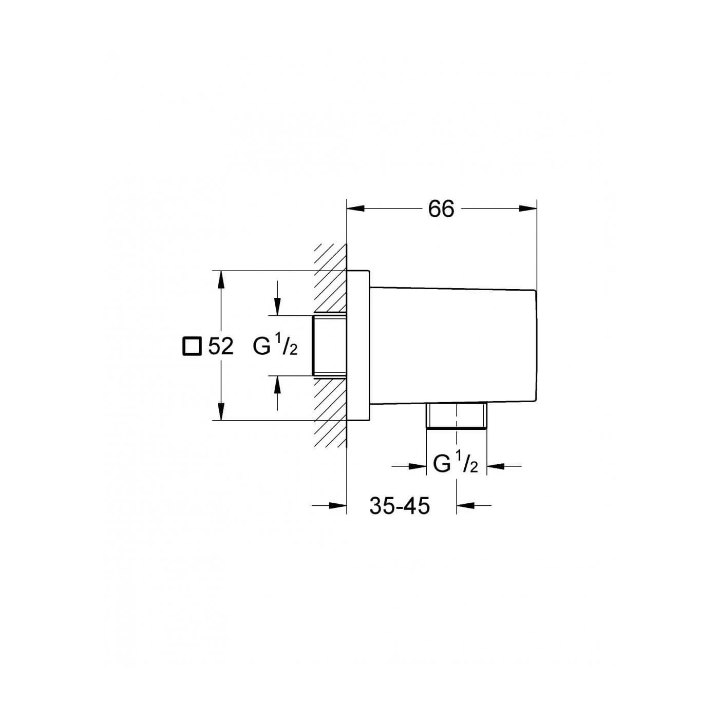 Kolanko Przyłączeniowe Euphoria Cube 27704000 Grohe