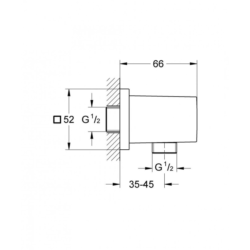 Kolanko Przyłączeniowe Euphoria Cube 27704000 Grohe