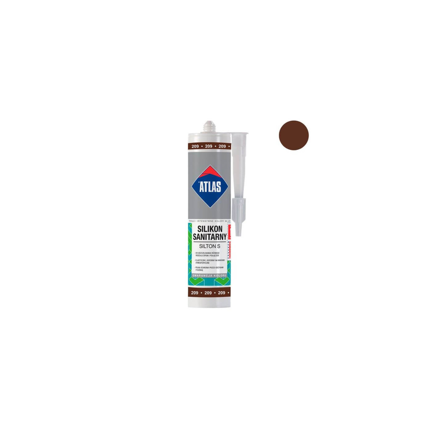 Silikon Sanitarny Silton S Kasztanowy 209 Atlas