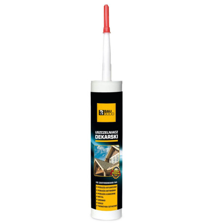 Uszczelniacz Dekarski 280ml Czarny Bausolid