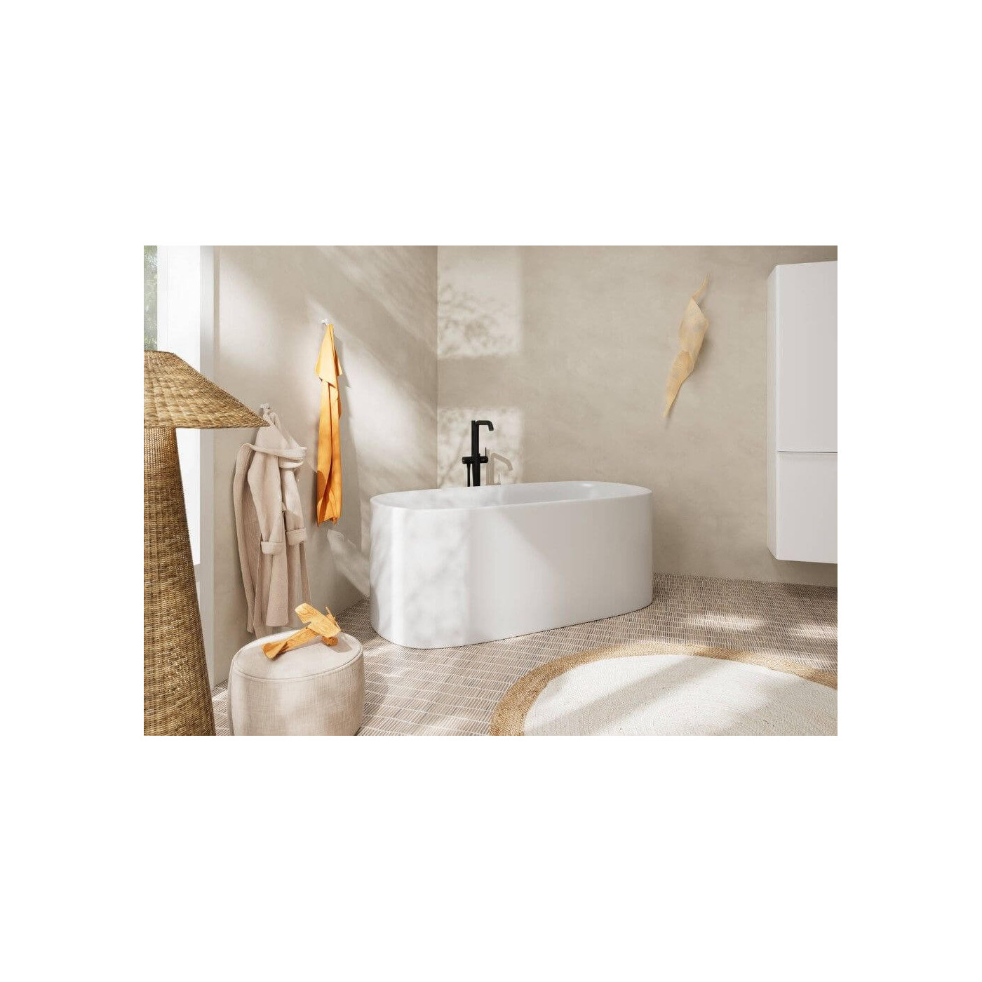 Bateria Wannowa Tecturis S Czarny Mat 73440670 Hansgrohe