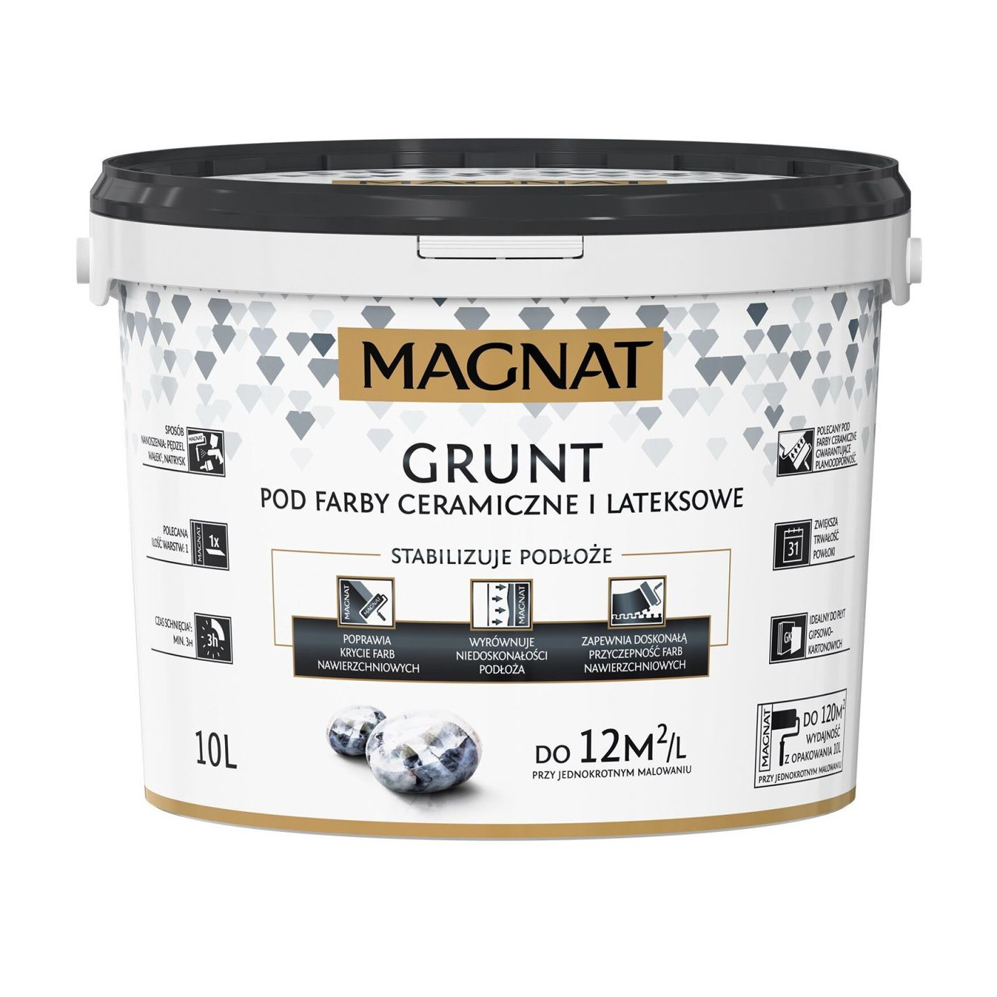 Grunt Pod Farby Ceramiczne i Lateksowe 10L Magnat