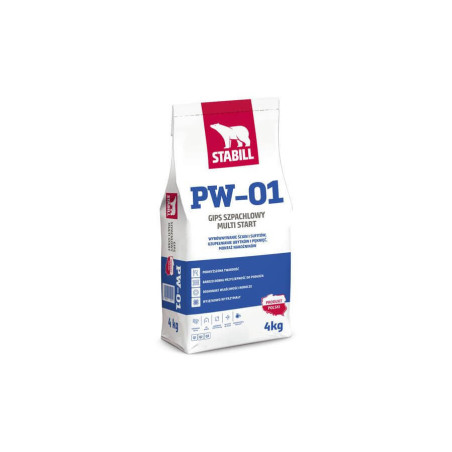 Gips Szpachlowy Start PW-01 4 Kg Stabill