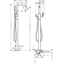 Bateria Wannowa Tecturis S Biały Mat 73440700 Hansgrohe