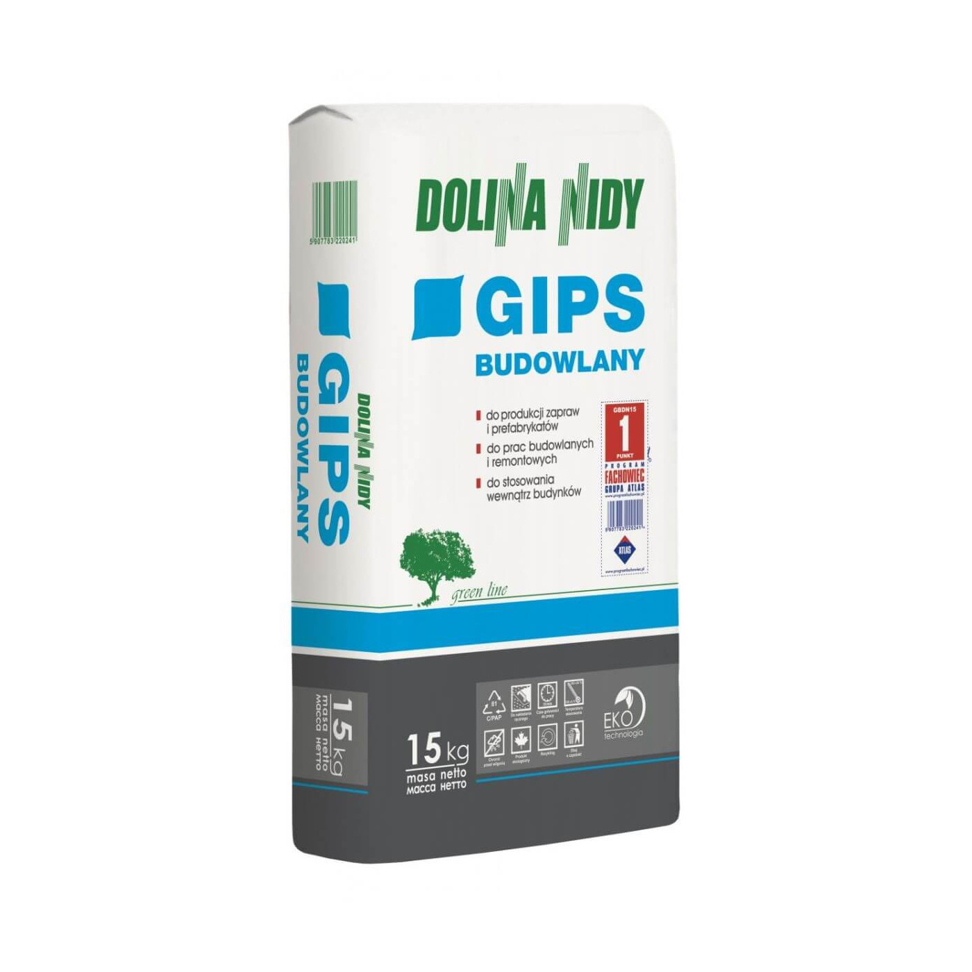 Gips Budowlany 15 kg Dolina Nidy