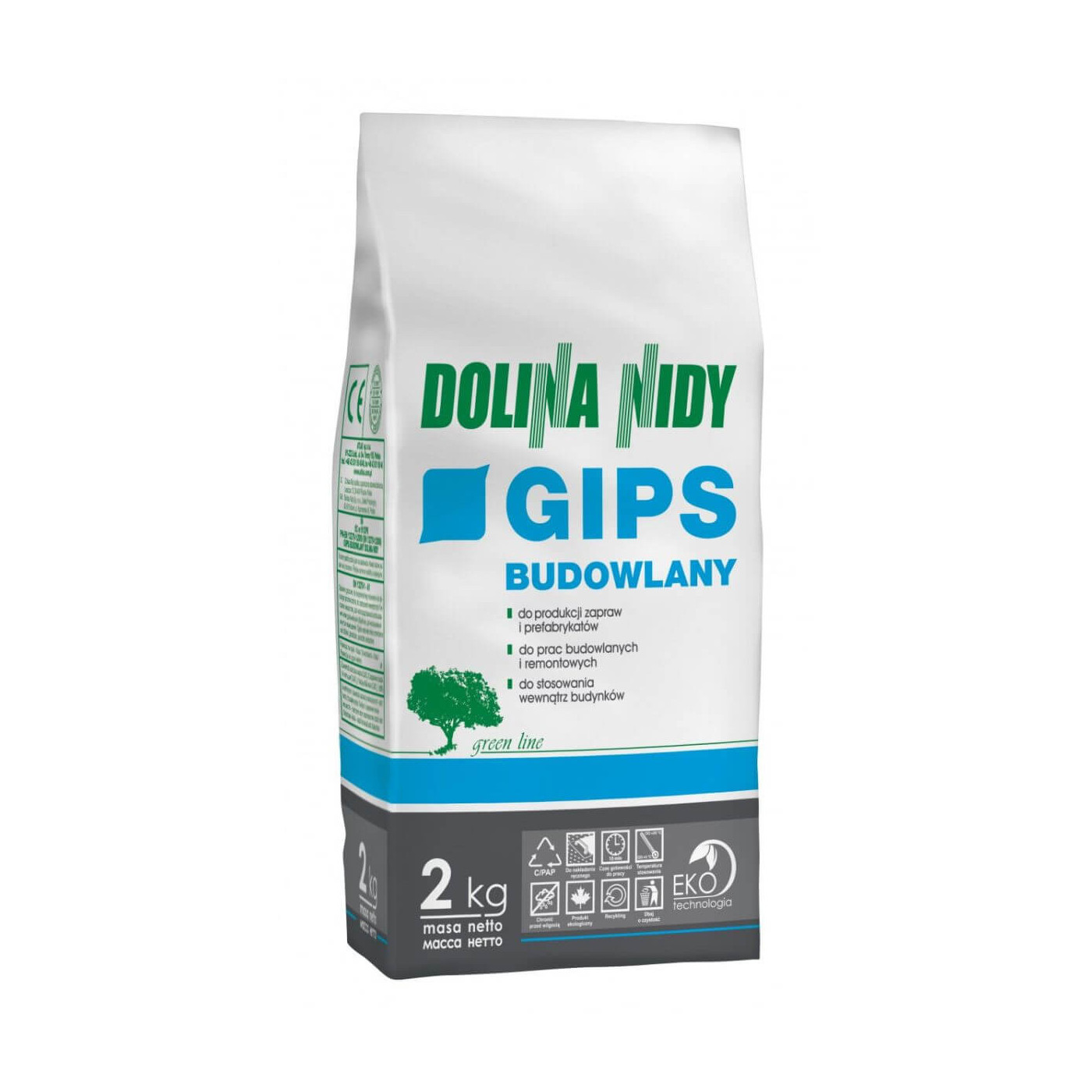 Gips Budowlany 2 kg Dolina Nidy