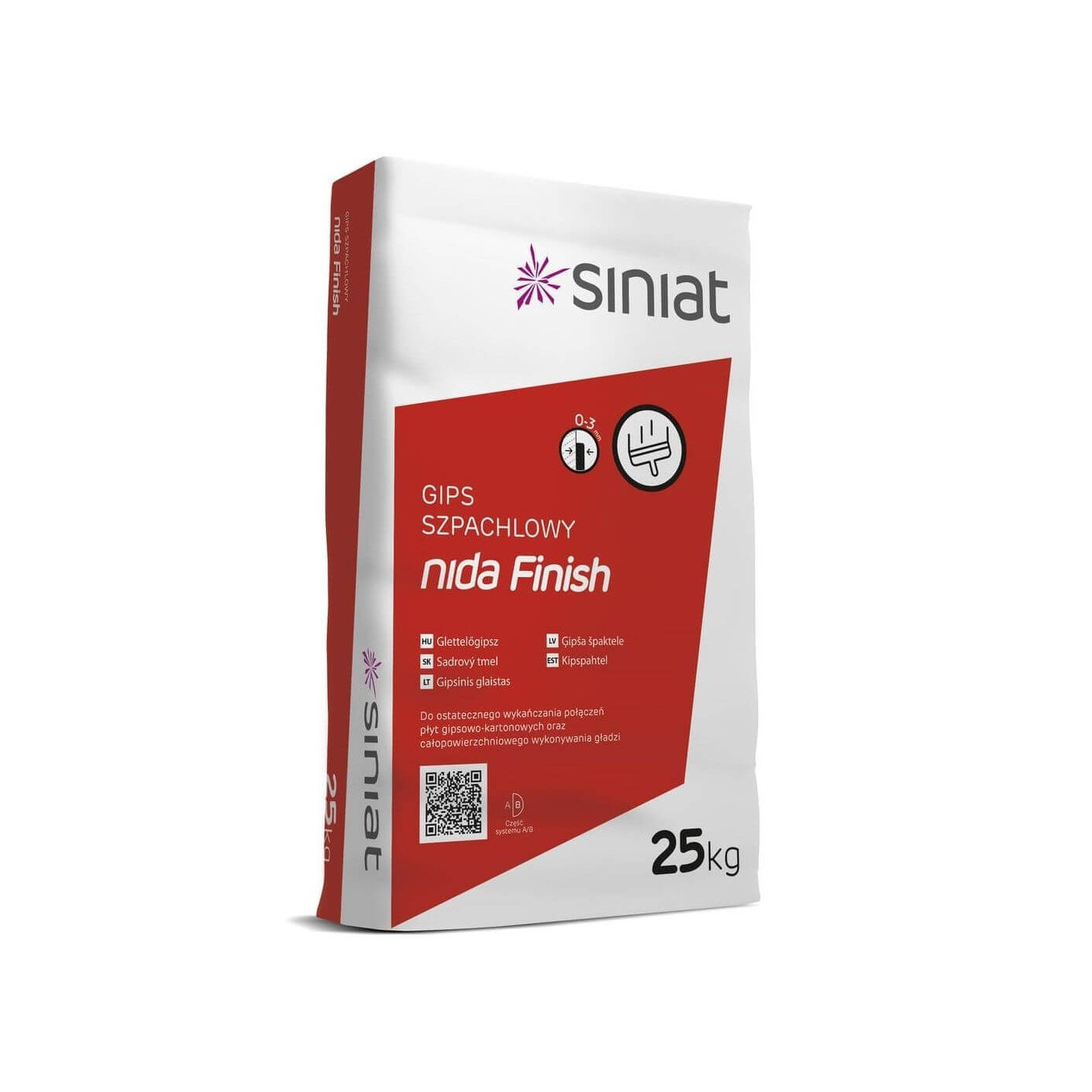 Gips Szpachlowy Nida Finisz 25 kg Siniat