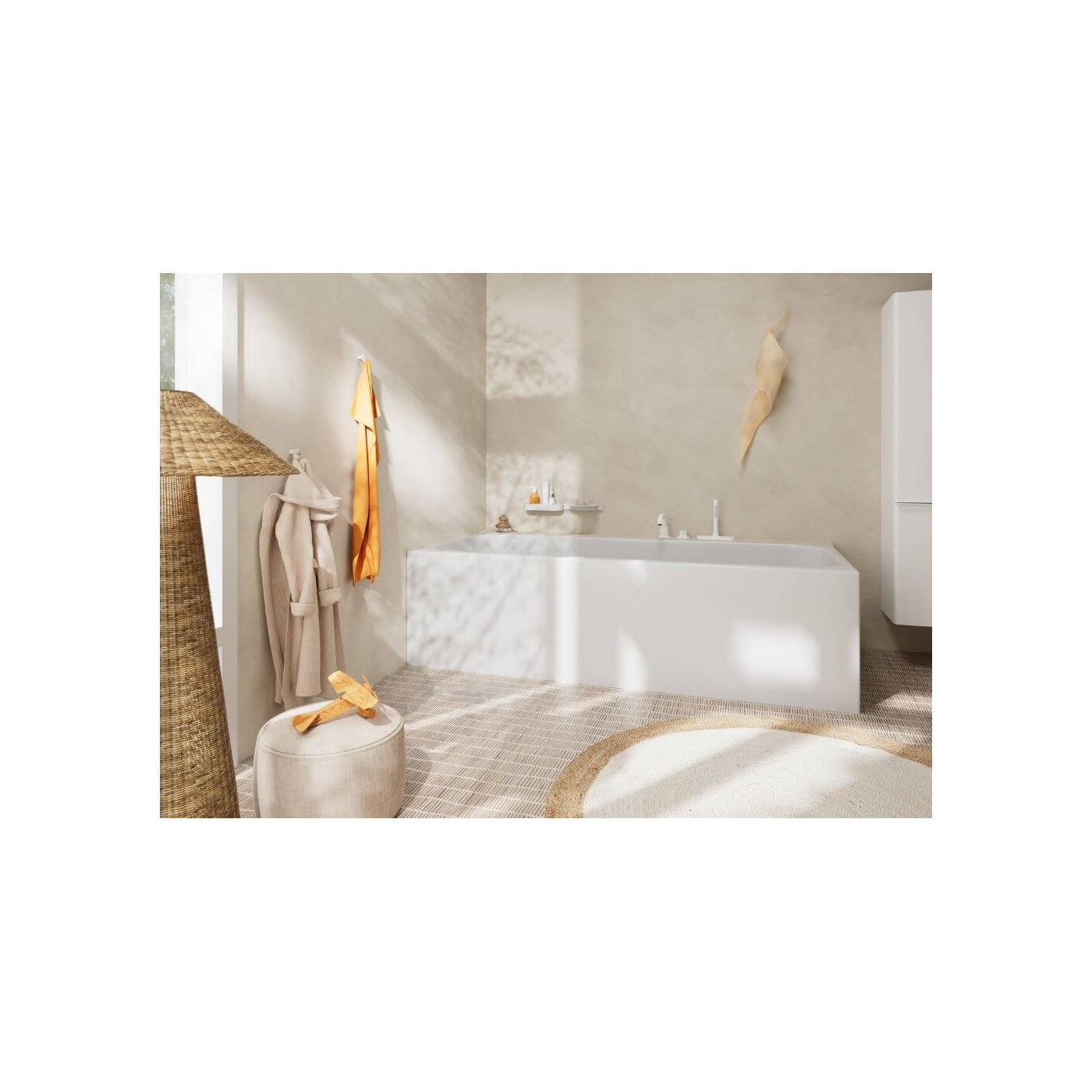 Bateria Wannowa Tecturis S Biały Mat 73447700 Hansgrohe