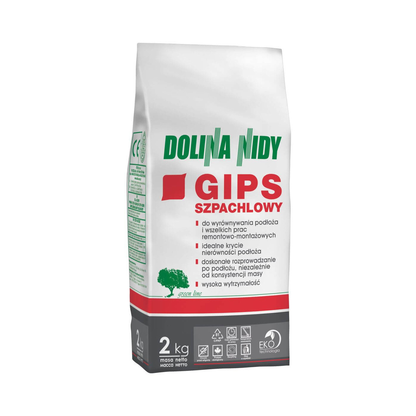 Gips Szpachlowy 2Kg Dolina Nidy