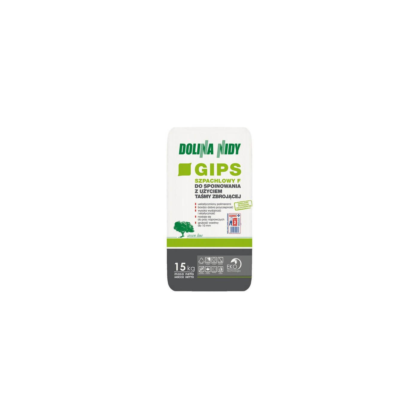 Gips Szpachlowy F 15Kg Dolina Nidy