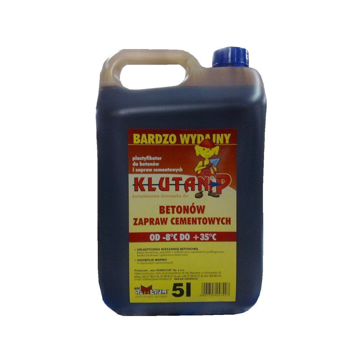 Plastyfikator Do Betonu P 5L Klutan