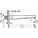Wylewka Wannowa Tecturis E Brąz Szczotkowany 73410140 Hansgrohe