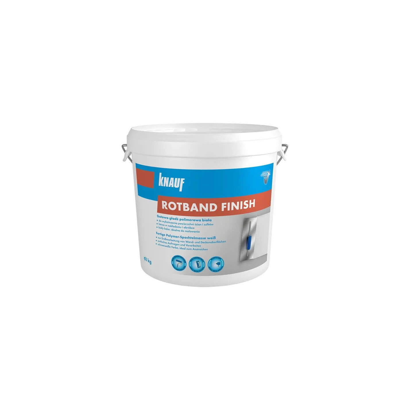 Gładź Gotowa Polimerowa Rotband Finish 18 kg Knauf