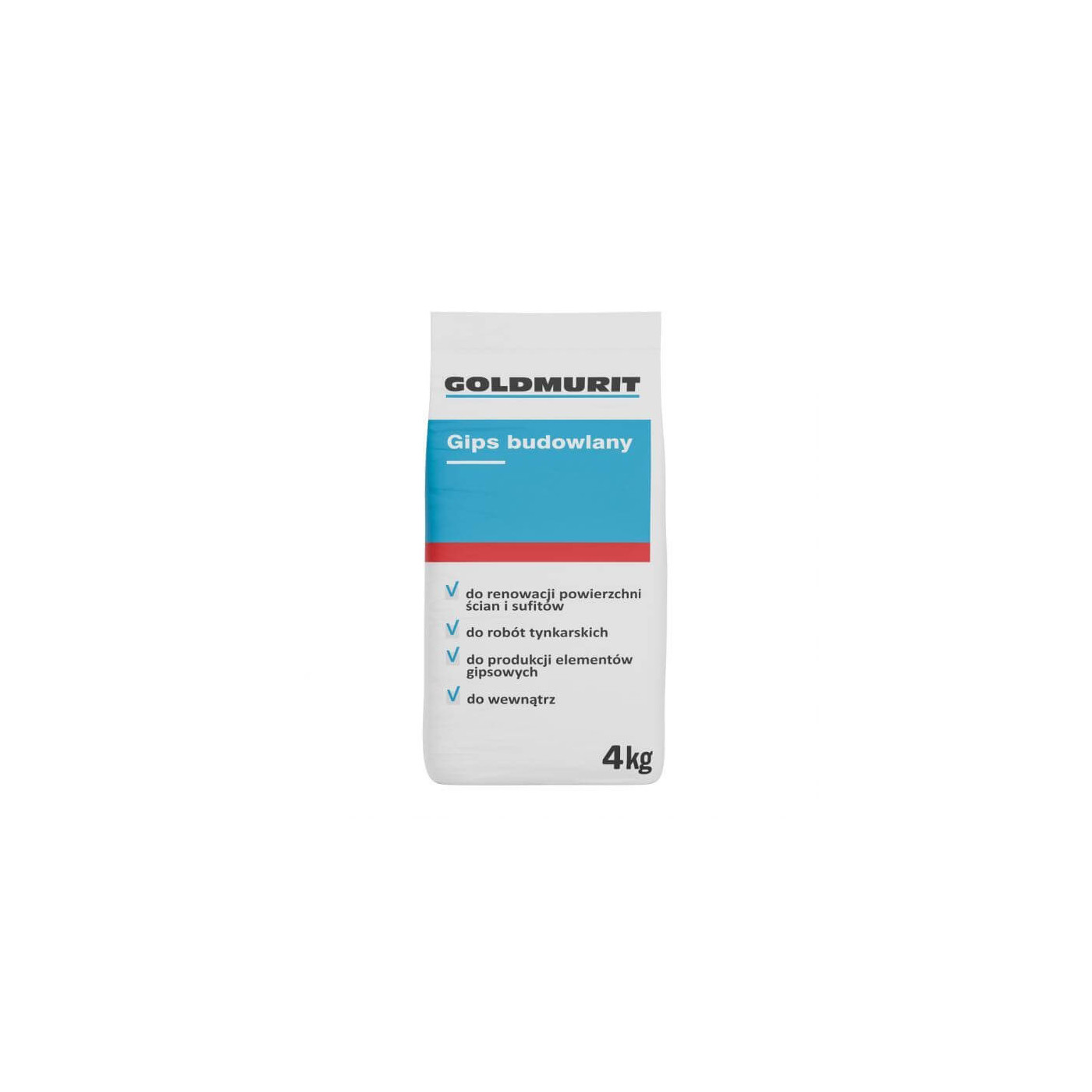 Gips Budowlany 4kg Goldmurit