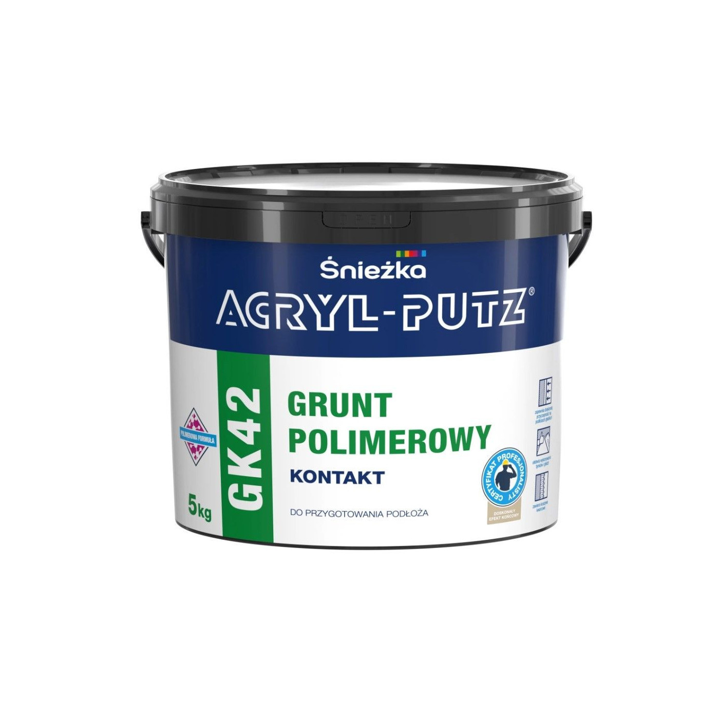 Grunt Polimerowy Acryl Purz GK42 5kg Śnieżka