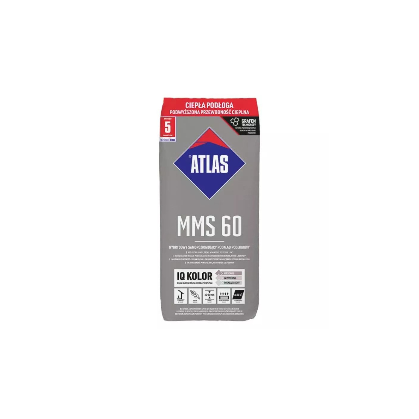 Wylewka Samopoziomująca MMS 60 25kg Atlas