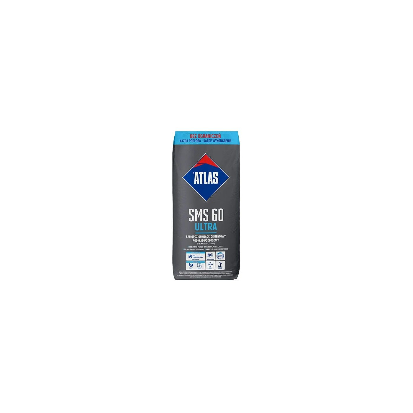 Samopoziomujący Cementowy Podkład Podłogowy Sms 60 25Kg Atlas