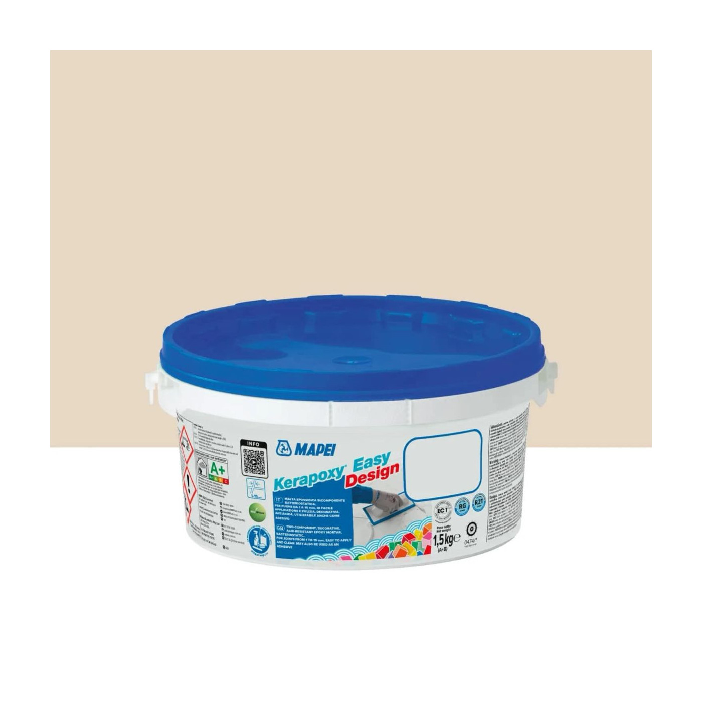 Fuga Kerapoxy ED Jaśminowy 130 1,5 kg Mapei
