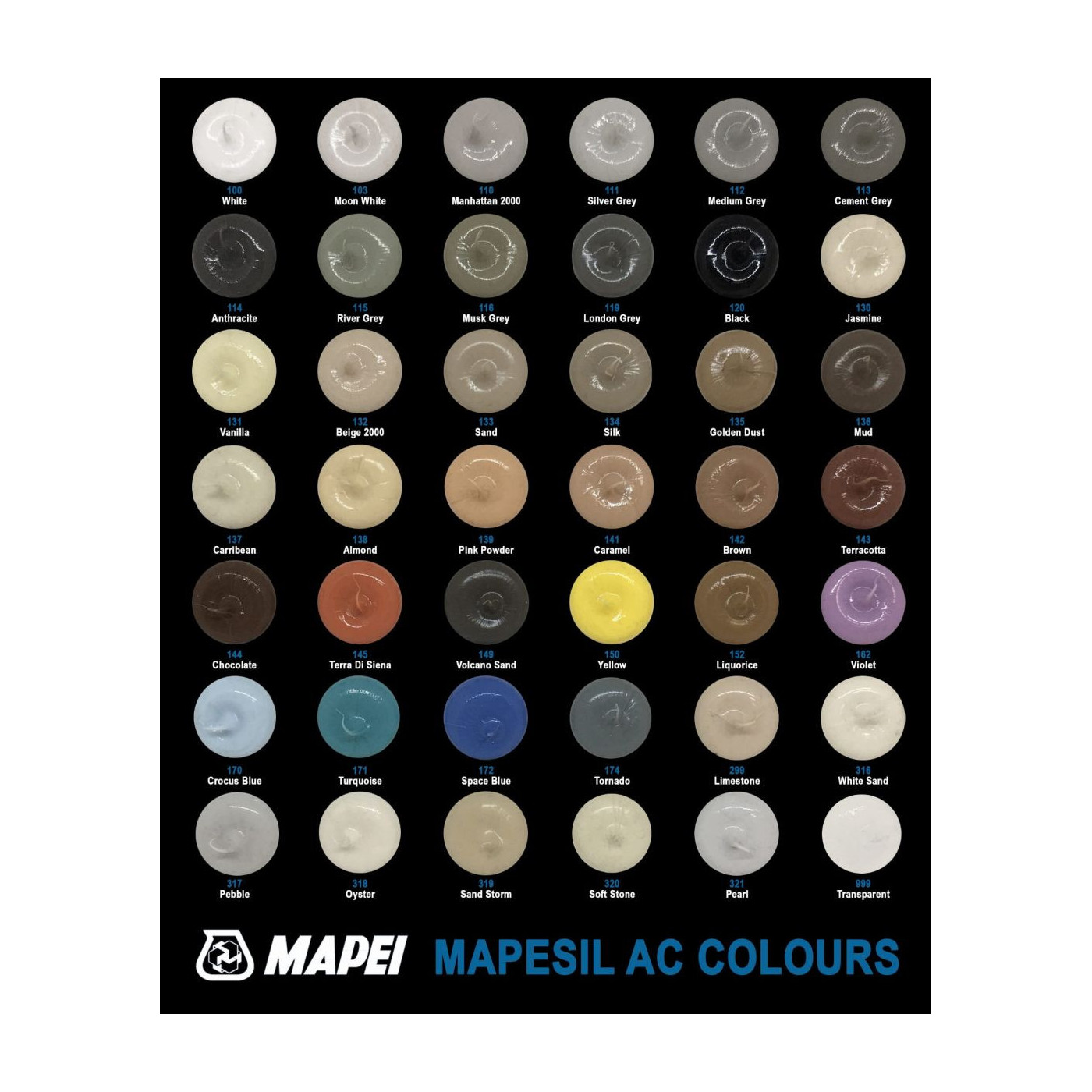 Silikon Mapesil AC 187 Len 310 Ml Mapei