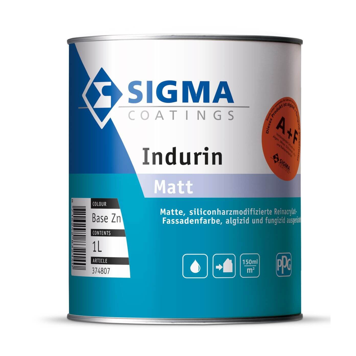Farba Silikonowa Indurin Baza Zn 925 Ml Sigma Coatings