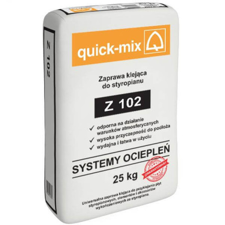 Zaprawa Do Klejenia Styropianu Z 102 25 Kg Quick Mix