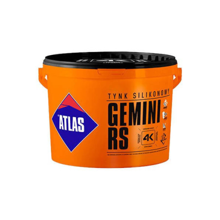 Tynk Silikonowy Sah N15 Gemini Rs  Baza Szara 25Kg Atlas