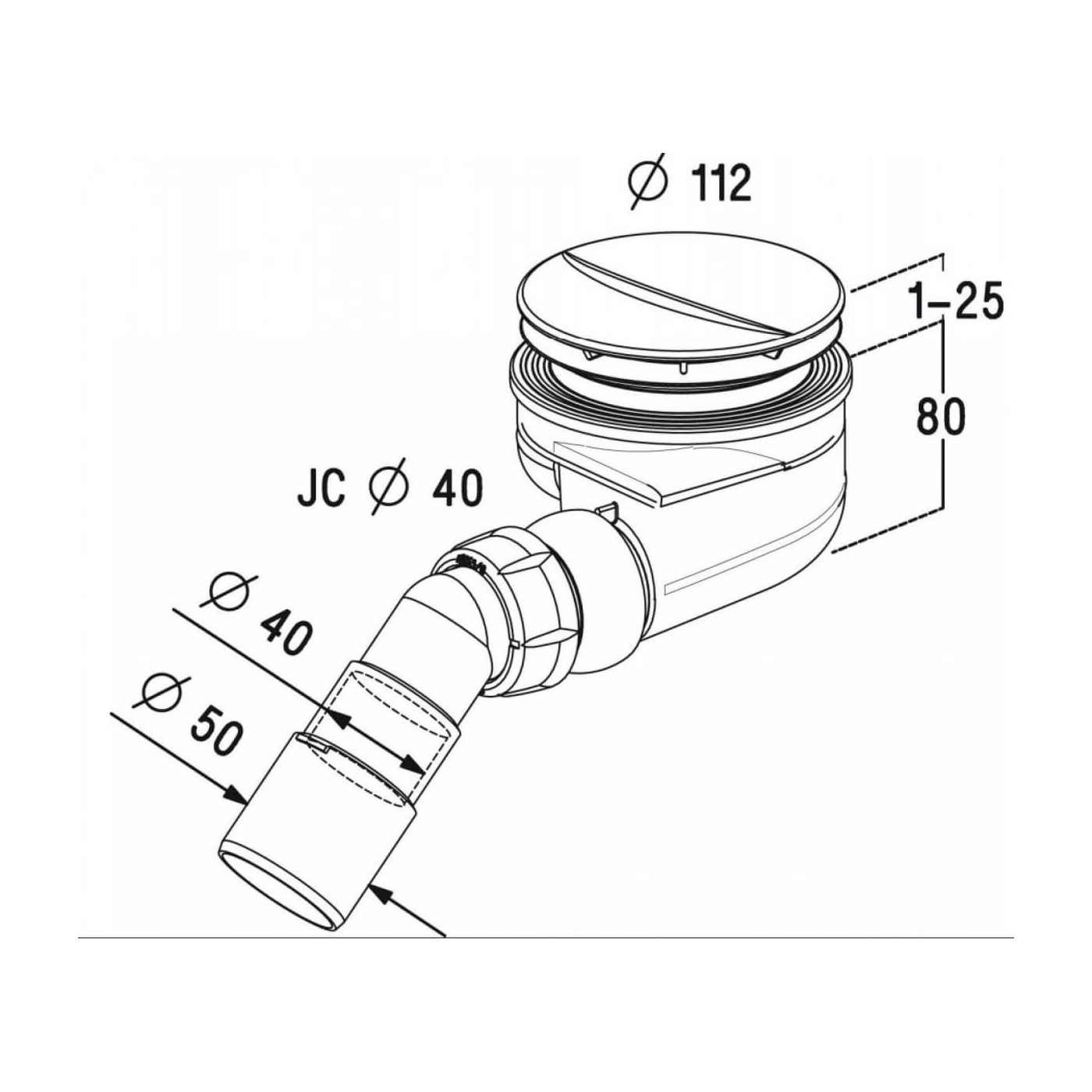 Syfon Brodzikowy Turboflow TB90P Radaway
