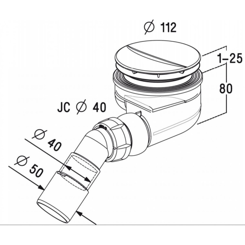 Syfon Brodzikowy Turboflow TB90P Radaway