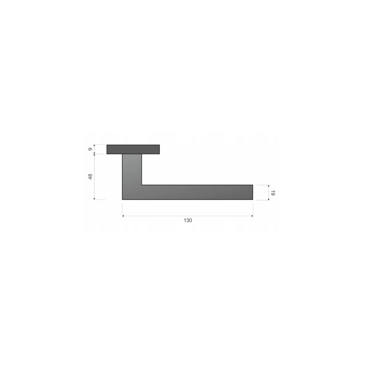 Klamka Duo KDU O 500 Inox Infinity Line