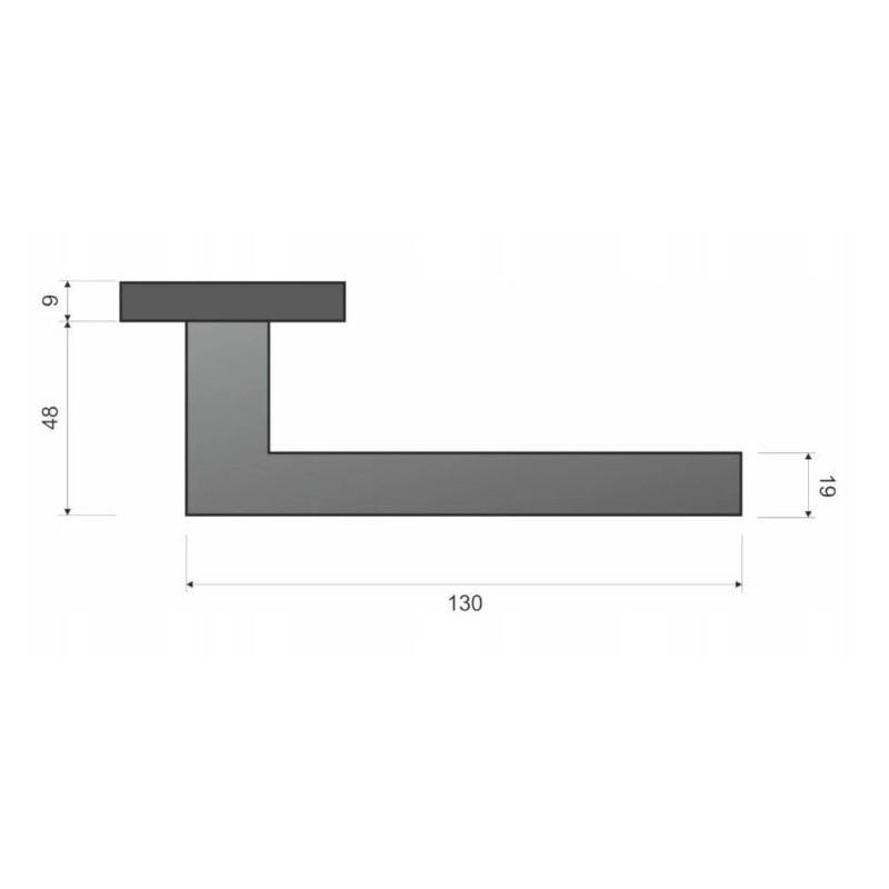 Klamka Duo KDU O 500 Inox Infinity Line