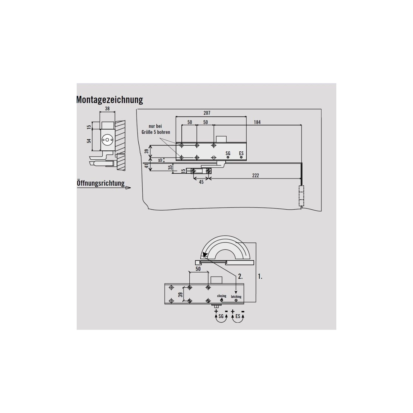 Zamykacz TS-11 EN F SGS Srebny EN 1154 2/3/5 Eco Schulte