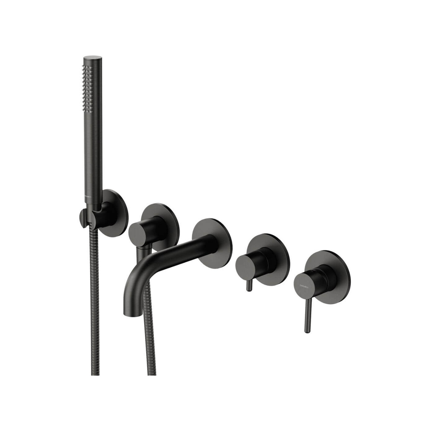 Bateria Wannowa 5-Otworowa Podtynkowa Y Grafit Y1237-1SGR Omnires