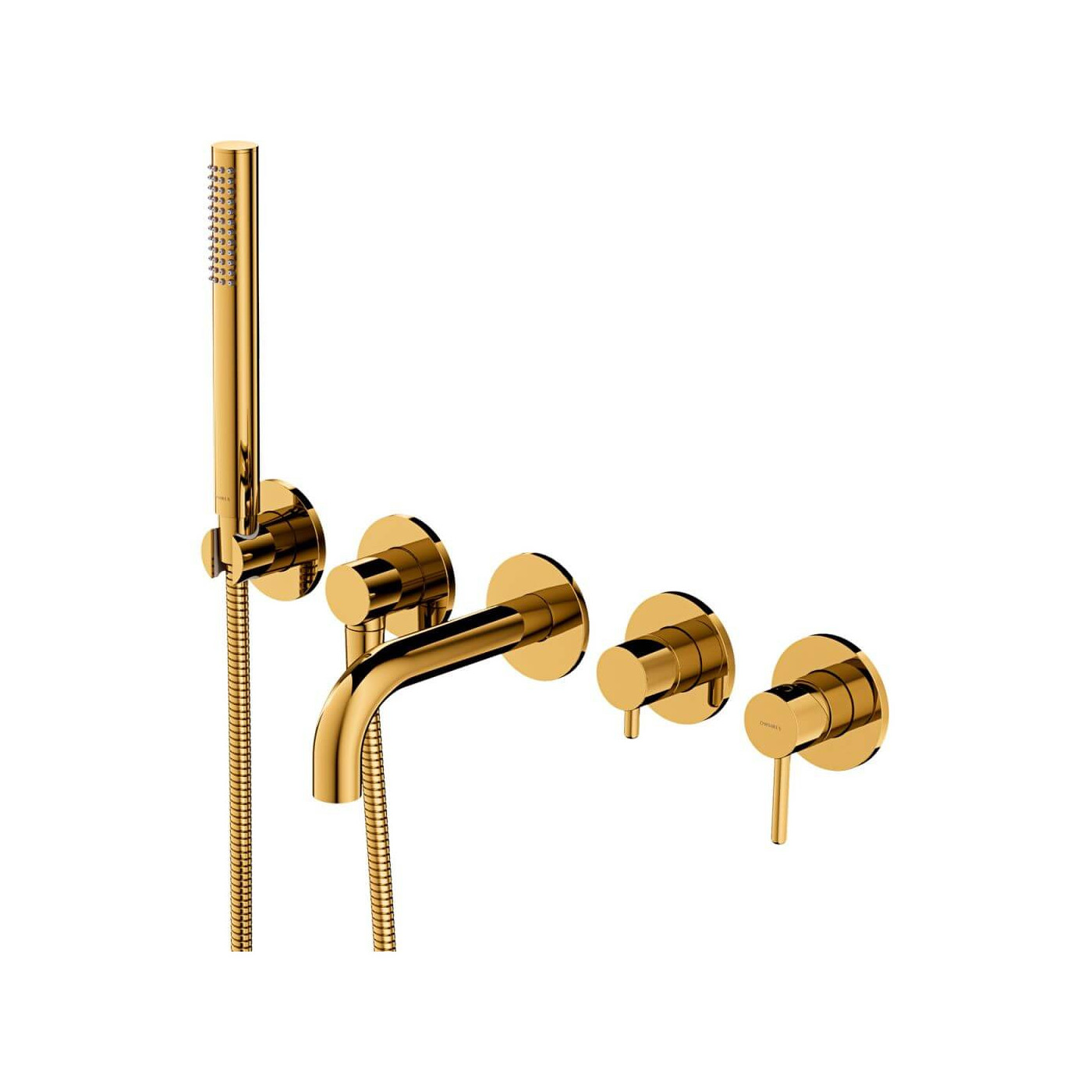Bateria Wannowa 5-Otworowa Podtynkowa Y Złoty Y1237-1SGL Omnires