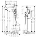 Bateria Wannowa Wolnostojąca Talis S Chrom 72412000 Hansgrohe