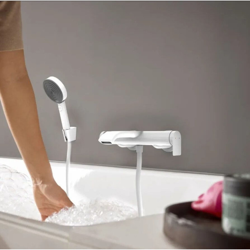 Jednouchwytowa Bateria Wannowa Natynkowa Vivenis Biały Mat 75420700 Hansgrohe