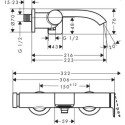 Jednouchwytowa Bateria Wannowa Natynkowa Vivenis Biały Mat 75420700 Hansgrohe