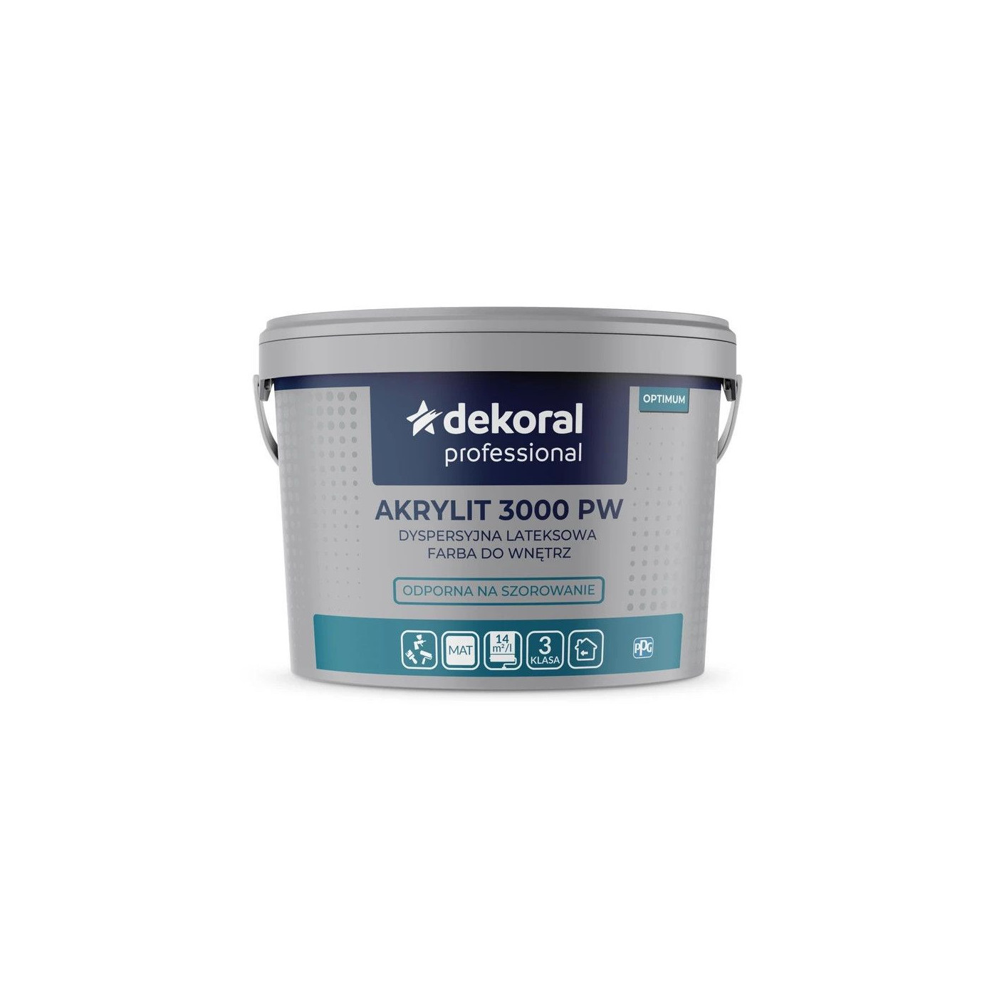Farba Lateksowa Professional Akrylit 3000 PW 10L Biały Dekoral