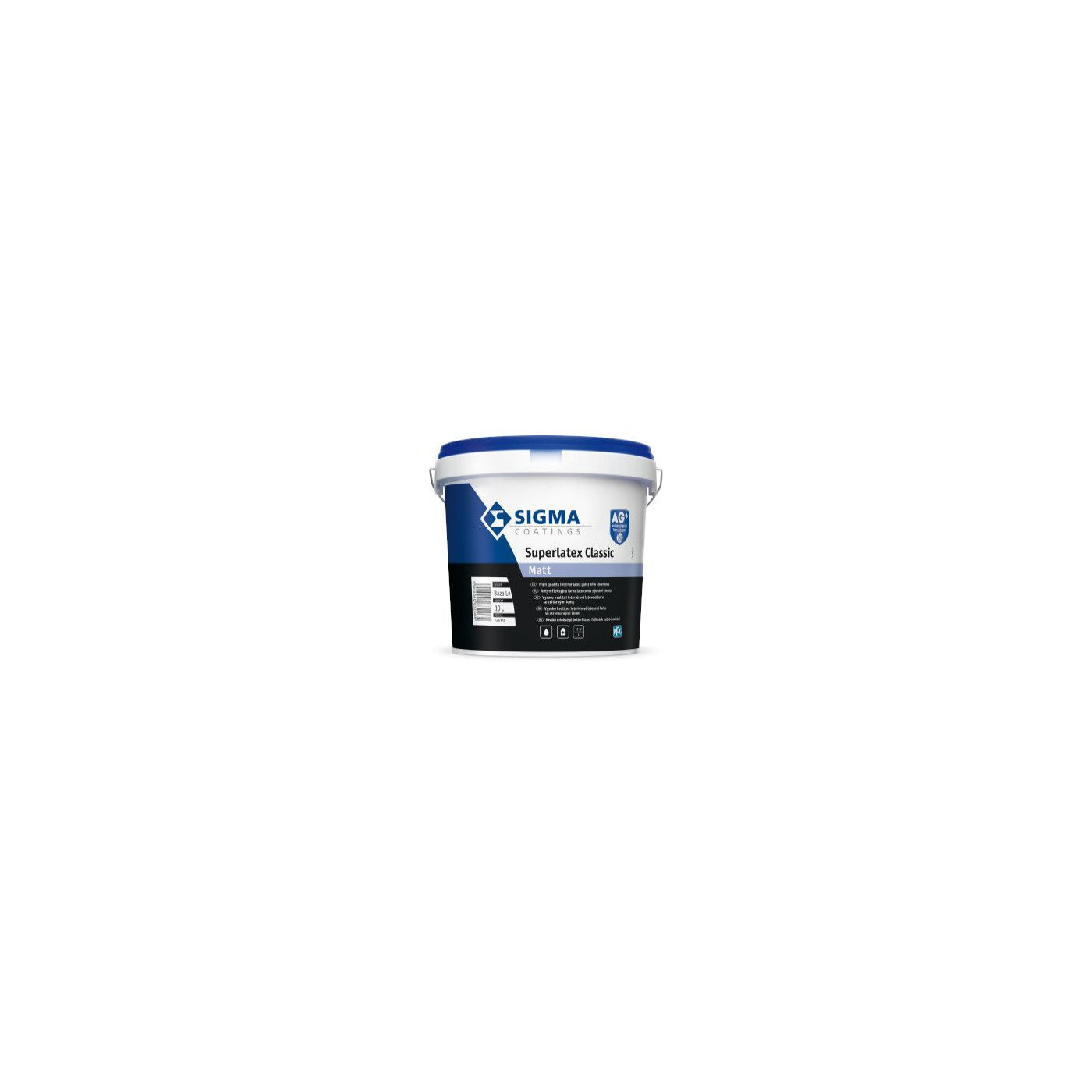Farba Lateksowa Superlatex Classic Mat 0,93 L Baza CMS LN Sigma Coatings