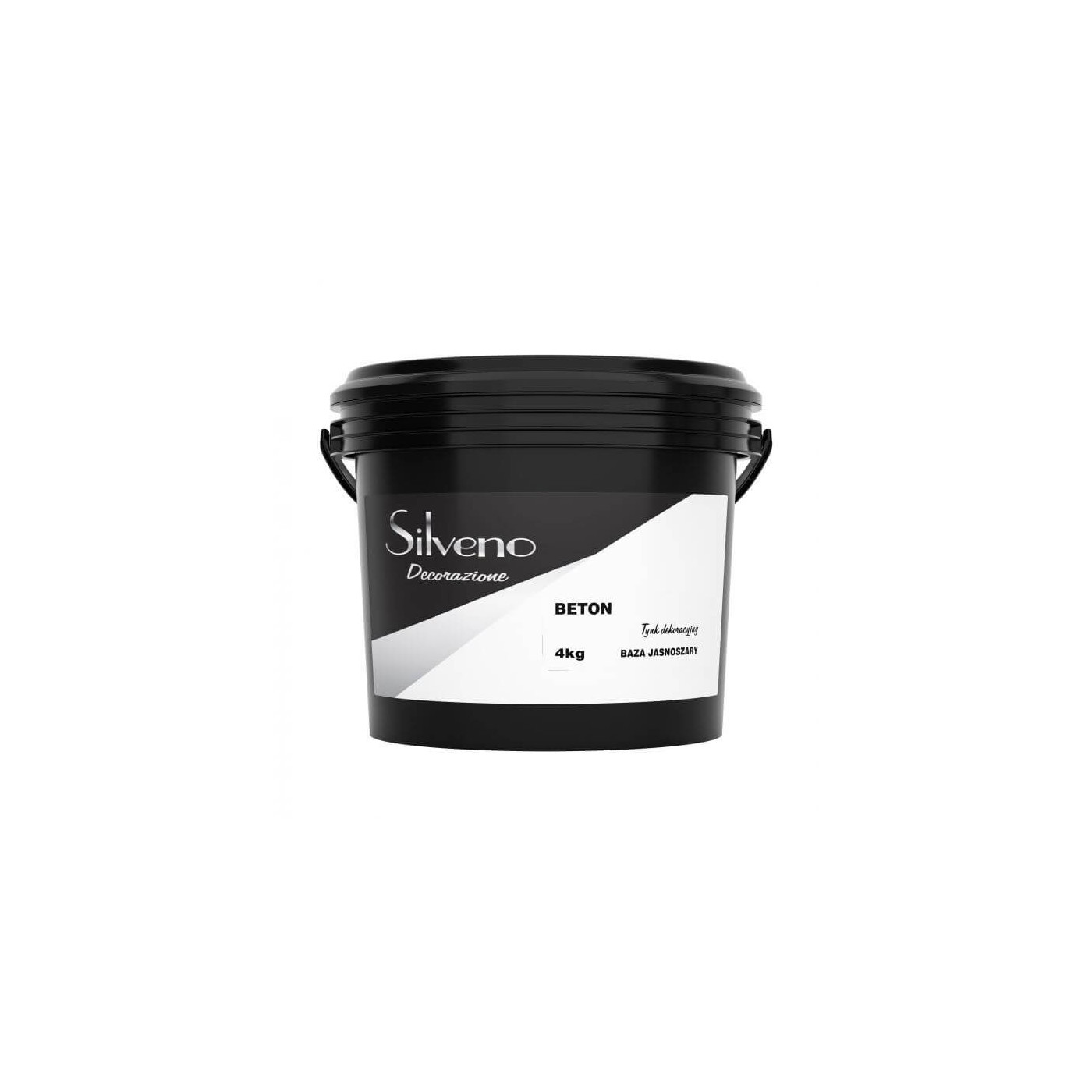 Tynk Dekoracyjny Efekt Betonu Baza Jasnoszara 4kg Silveno