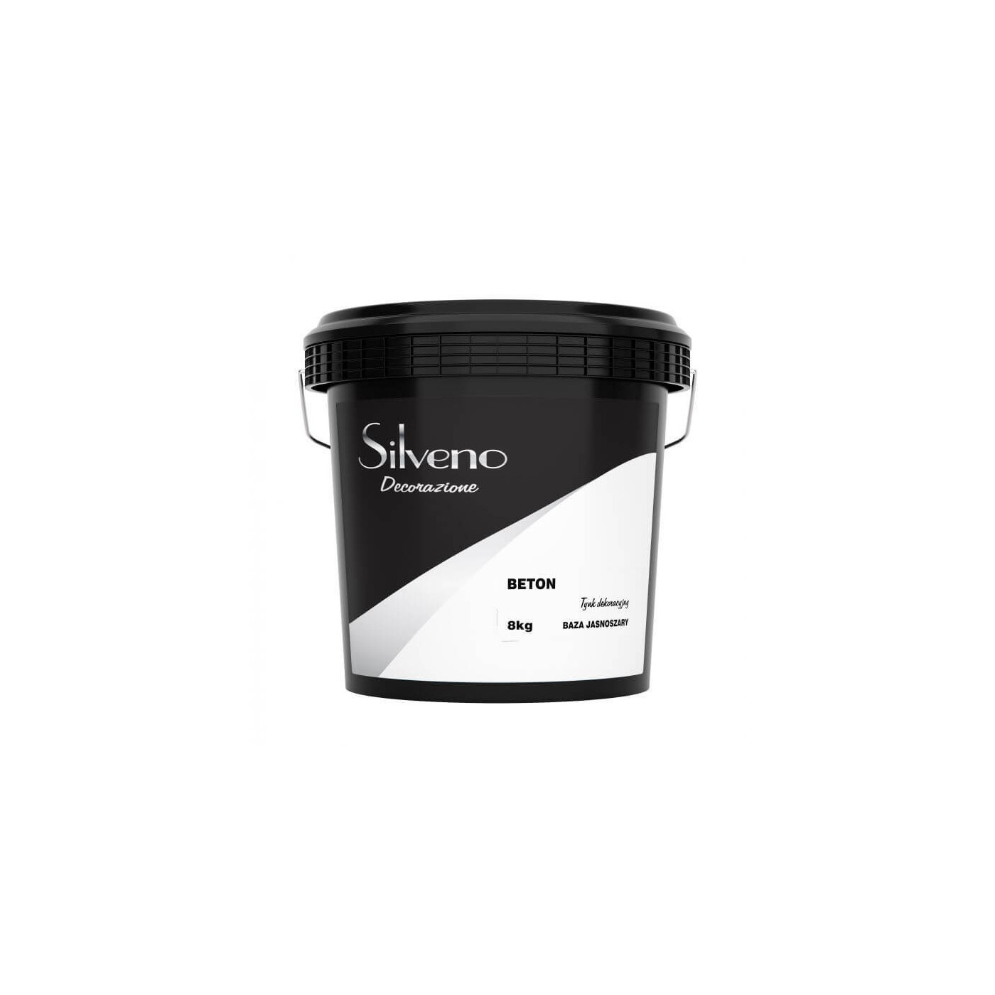 Tynk Dekoracyjny Efekt Betonu Baza Jasnoszara 8kg Silveno