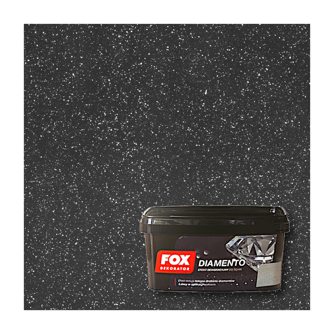 Farba Dekoracyjna Diamento Carbon 1L Fox