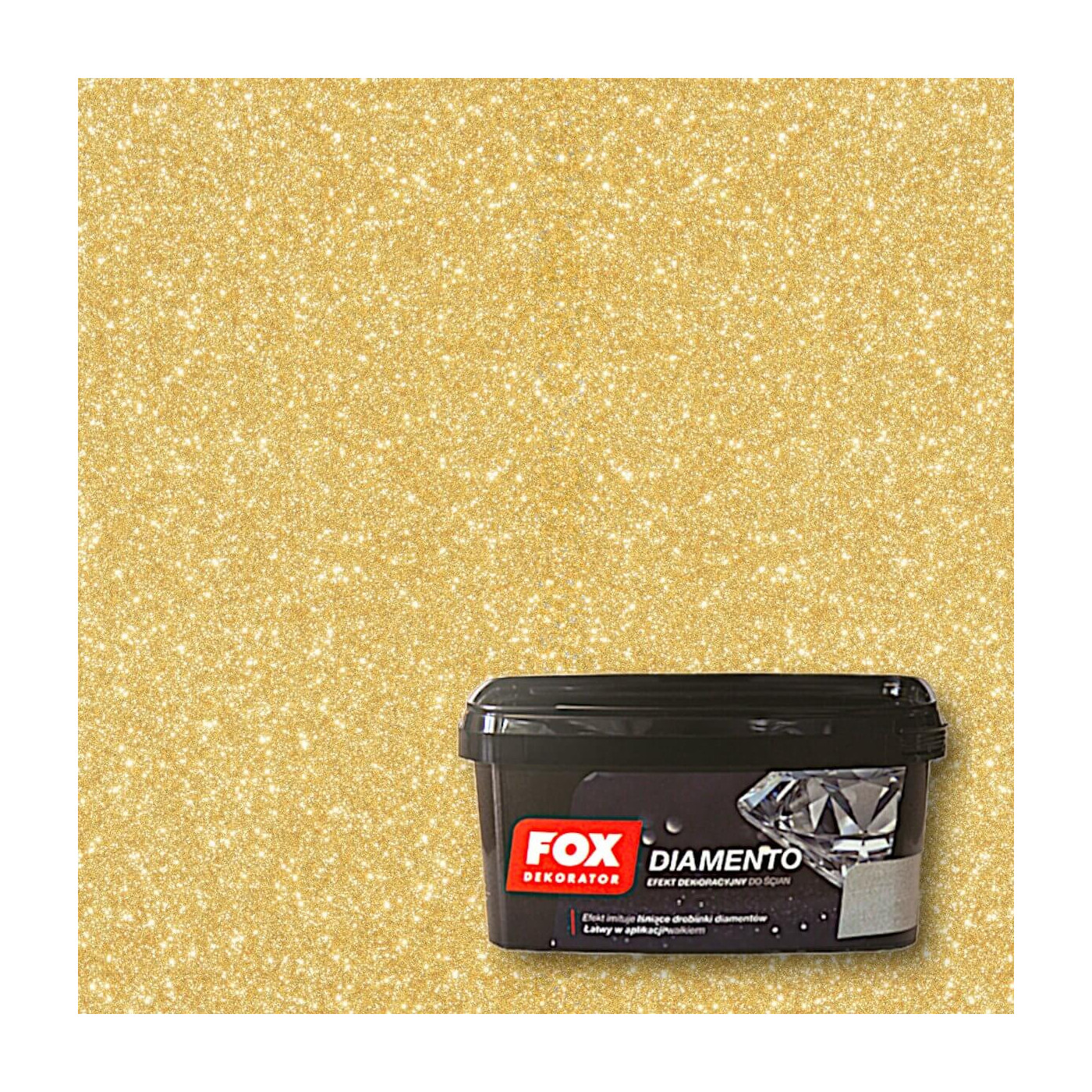 Farba Dekoracyjna Diamento Gold 1L Fox
