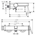 Bateria Wannowa Finoris Chrom 76420000 Hansgrohe