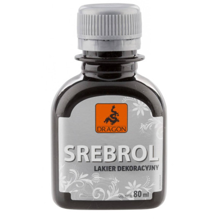 Lakier Dekoracyjny Srebrol 80 ml Dragon