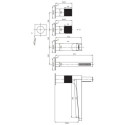 Bateria Wannowa Contour Miedź Szczotkowana CT8032CPB Omnires